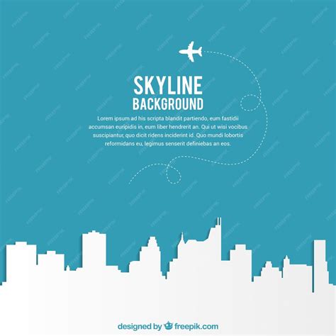 Premium Vector | Skyline background