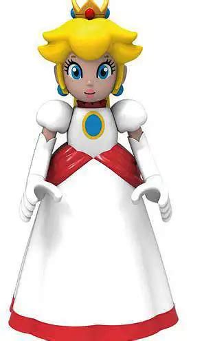 KNEX Super Mario Fire Princess Peach Minifigure White Dress Loose - ToyWiz