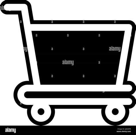 shopping cart icon black vector illustration Stock Vector Image & Art ...