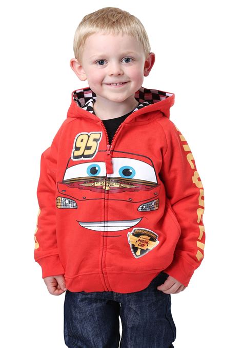 Disney Cars Lightning McQueen Kids Costume Hoodie | Baby halloween costumes, Halloween costumes ...