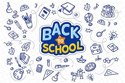 Premium Vector | Hand drawn design back to school concept