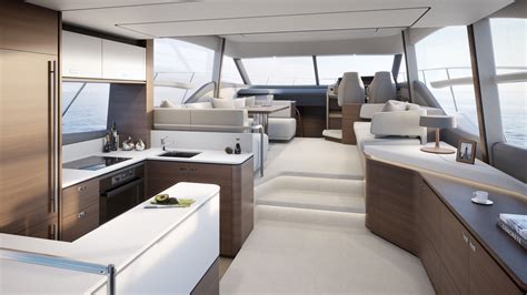 princess_55-interior-saloon-walnut-satin - Ita Yachts Canada