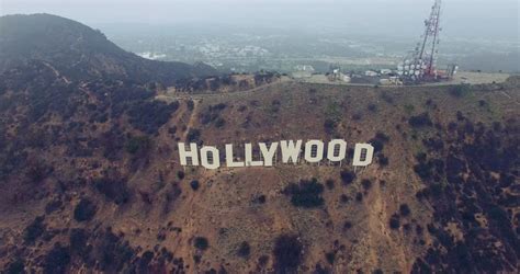 LOS ANGELES - CIRCA 2011: Aerial View Of The Hollywood Sign Los Angeles ...