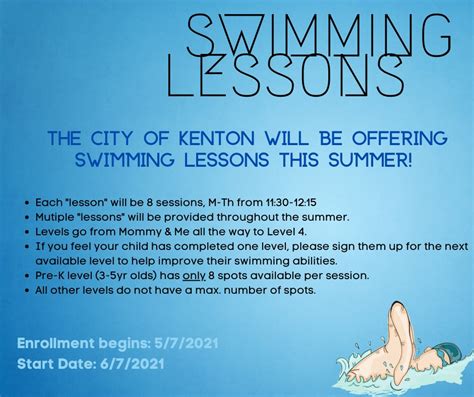 Kenton Offering Swimming Lessons – WKTN