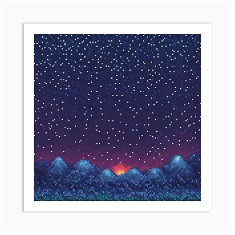 Night Sky With Stars Art Print by Muddasir - Fy