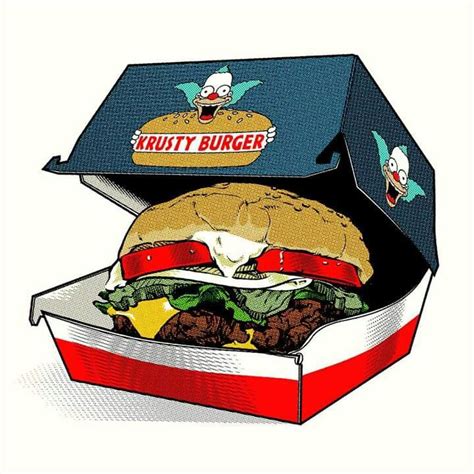 Krusty Burger | Simpsons art, The simpsons, Geek art