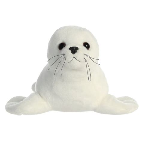 MuzeMerch - Plush Baby Harp Seal Stuffed Animal