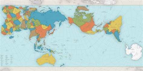 This is the AuthaGraph- the most accurate world map. It shows the correct relative sizes of the ...