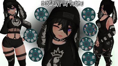 Harmony VRChat Avatar (Optimized and Face Tracking Versions Included)