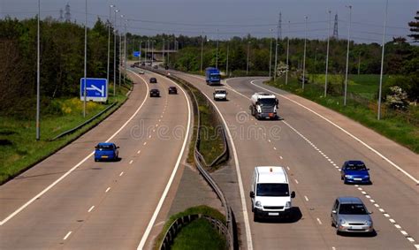 UK Motorway Traffic stock photo. Image of dioxide, coal - 2350396