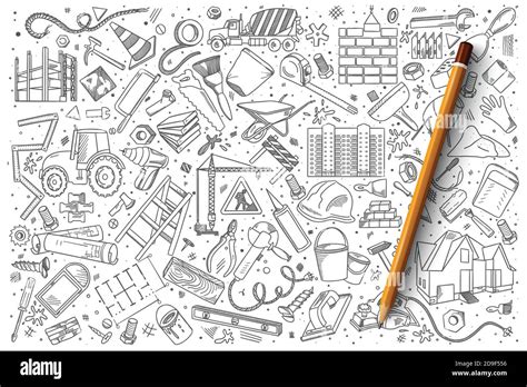 Building doodle vector set Stock Vector Image & Art - Alamy