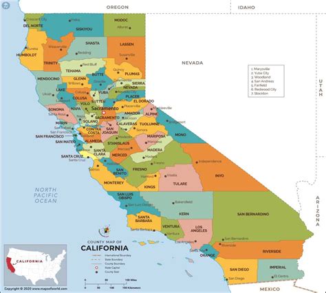 California County Map | California County Lines