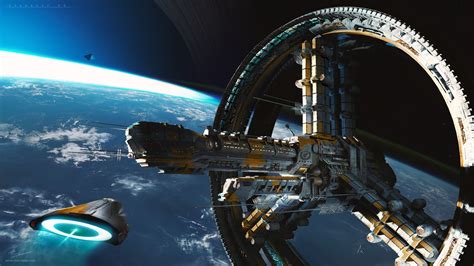 Starship 44, Beryl, Robin Boer | Space station art, Sci fi space ...