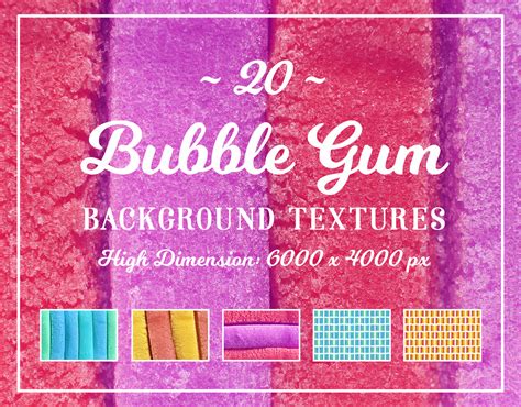 20 Bubble Gum Background Textures ~ DOWNLOAD on Behance