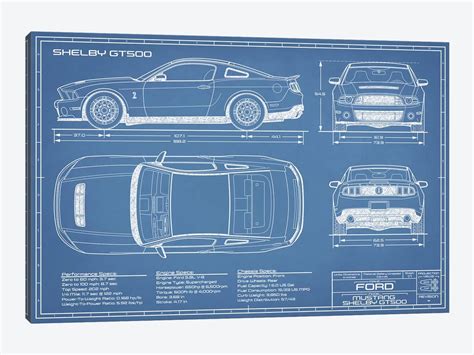 Shelby Mustang Drawings