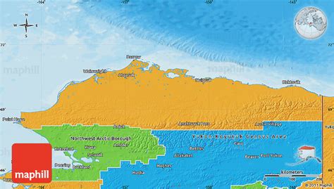Political Map of North Slope Borough