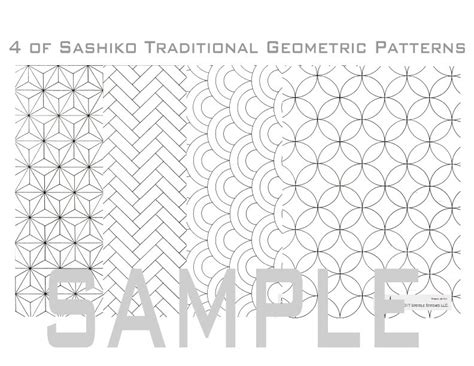 Sashiko Traditional Patterns | Download it to your PC