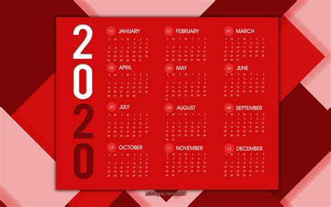 Calendar 2020 Wallpapers - Wallpaper Cave