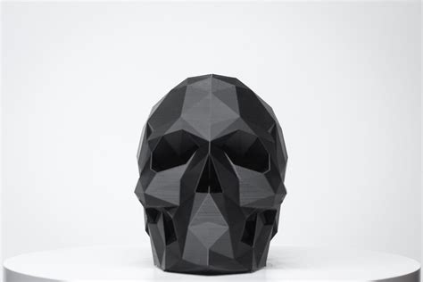 Add an Edgy Touch to Your Gaming Space with the Low Poly Skull Headphone Stand – Angled.io