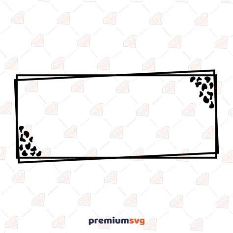 Double Rectangle Leopard SVG | PremiumSVG