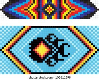 Traditional Native American Patterns Vector Stock Vector (Royalty Free) 106790129 | Shutterstock