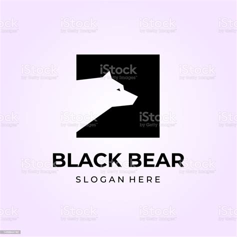 Bear Vector Silhouette Illustration Design Stock Illustration ...