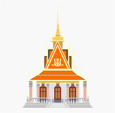 Pagoda In Cambodia Png, Transparent Png - kindpng