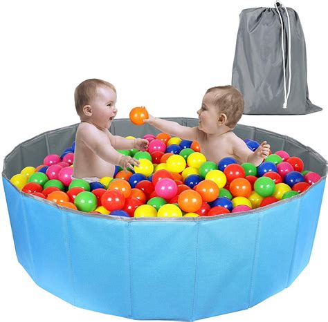 Click N' Play Kids Ball Pit Foldable Play Ball Pool with Storage Bag ...