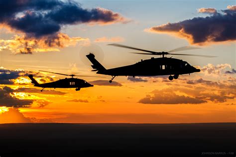 Download Silhouette Cloud Sunset Helicopter Aircraft Attack Helicopter Military Sikorsky UH-60 ...