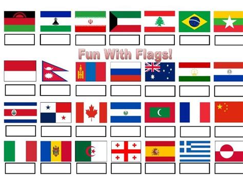 Fun with Flags - Quiz | Teaching Resources