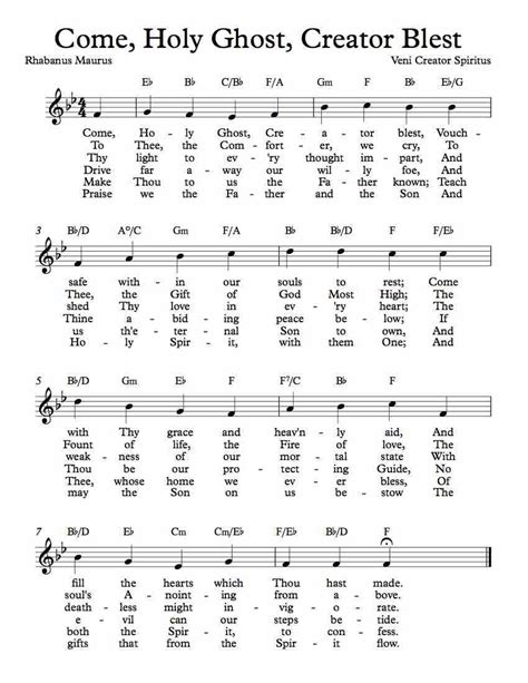 Piano Chords For Holy Spirit | Chord Music Lab