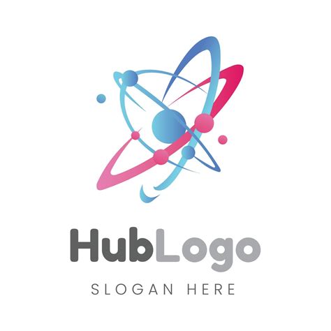 hub logo design template vector 14002183 Vector Art at Vecteezy