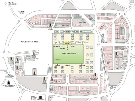 Denah Masjid Nabawi Download - 41+ Koleksi Gambar