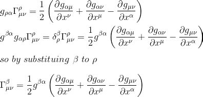 Einstein Relatively Easy - Christoffel symbols in terms of the metric ...