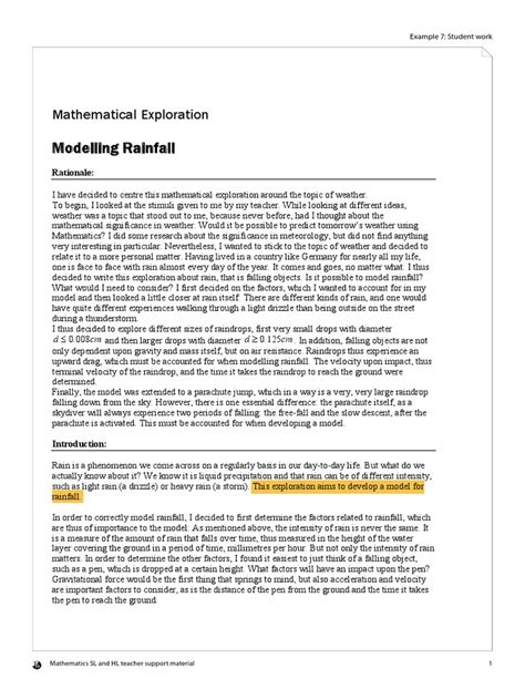 MATH IA SAMPLE | Drag (Physics) | Acceleration