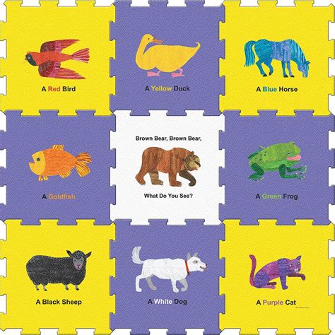 Brown Bear Colors Play Mat by Venture Products- Discover and learn basic colors as you see what ...