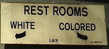 Racial Segregation Signs