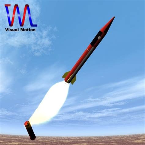 israeli jericho missile 3d model