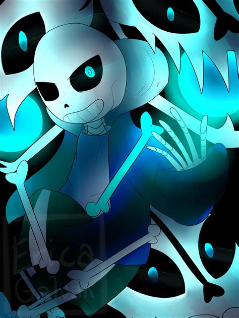 Sans {Genocide} {Redraw} {Undertale} by JellyJellatin on DeviantArt