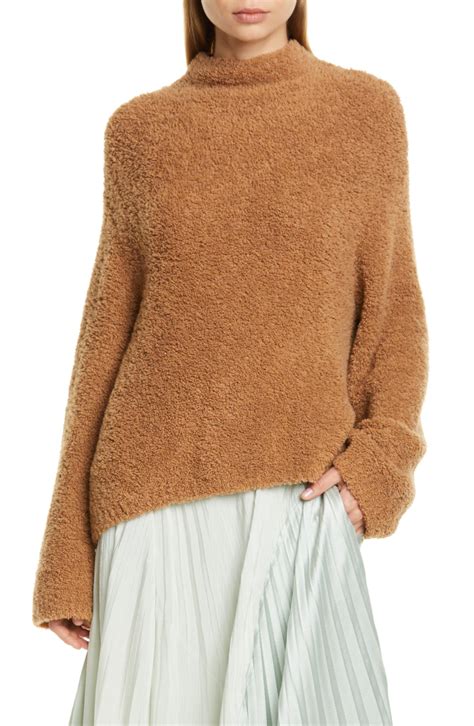 Vince Teddy Wool & Cashmere Blend Funnel Neck Sweater | Nordstrom