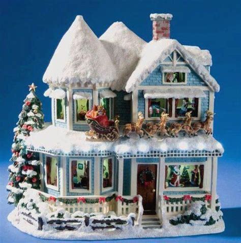 A Christmas Village house for under the tree | Christmas villages, Christmas village display ...