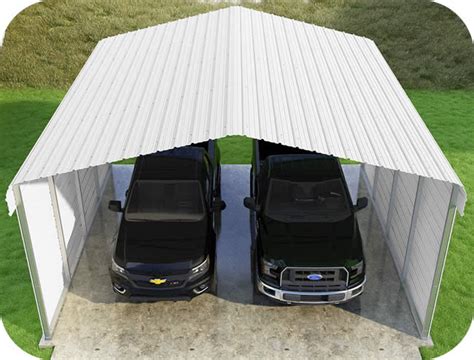 VersaTube 2-Sided 20x20x10 Classic Steel Carport Kit