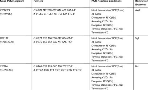 Sequences of the Primer and Temperature Profile of the... | Download Scientific Diagram