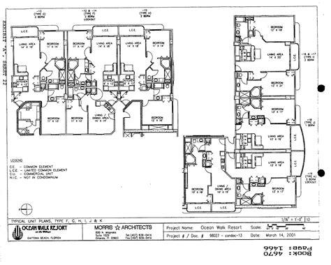 Ocean Walk Condos Floor Plan - 300-350 N. Atlantic Ave 32118 - Daytona Beach Condo Floorplan