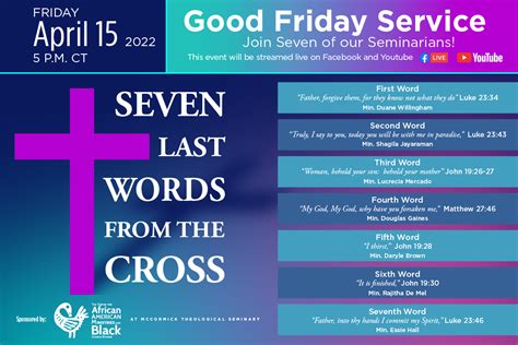 Seven Last Words from the Cross — McCormick Theological Seminary