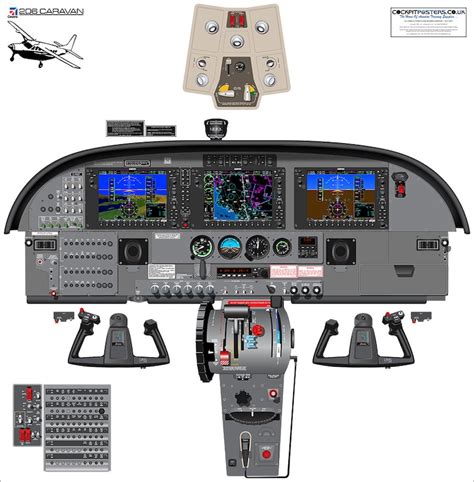 Cessna Caravan 208 G1000 Glass Cockpit With Synthetic Vision Displays ...