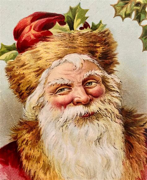 Vintage Used Christmas Santa Clause Postcard Circa 1911