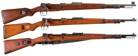 Three Mauser Model 98 Bolt Action Rifles-Rifle Firearms Auction Lot-2762