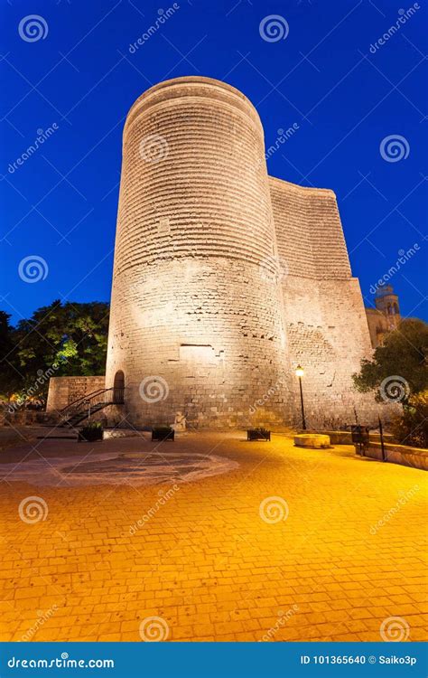 Maiden Tower in Baku stock photo. Image of landscape - 101365640