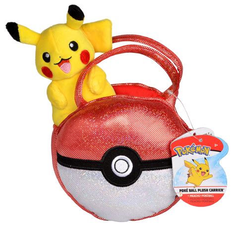 4" Plush Pikachu & Poke Ball - Walmart.com